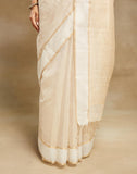 Natural Cotton Silk Blend Maheshwari Sari
