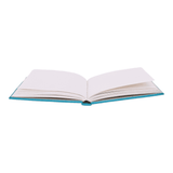 INDHA Handcrafted Recycle Paper diary | Eco Friendly Diary | Gifting | Corporate Gifting| Handmade Diary | Ethnic Art hand Embroidered Diary|Blue- Pink Silk Fabric| Sustainable Gift